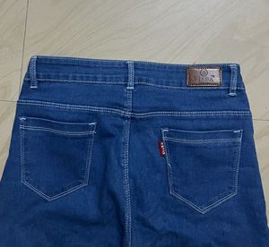Blue Wide Leg Jeans