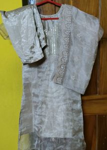 Elegant Sequined Kurta Set
