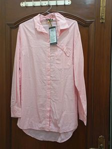 Chic Pink Button-Up Shirt