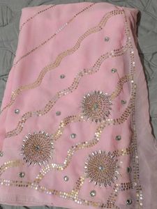 pink color saree