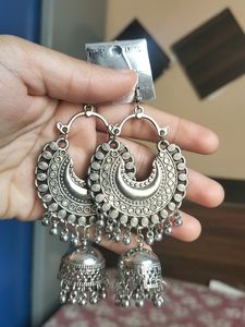 Earings Oxidised Jhumka
