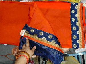 Beautiful Saree In Two Colours With Border