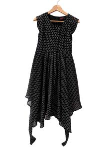 Chic Black & White Printed Dress