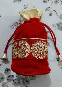 Red Velvet Potli Bag