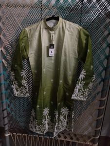 navratri Green Ombre  Kurta