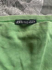 Zara Ribbed Cropped Top