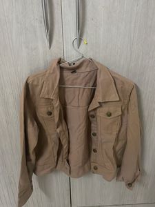 Tan Cropped Jacket