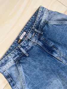 off duty ice blue wide legs jeans