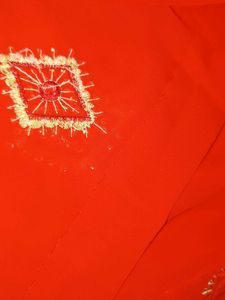 Red Embroidered Kurta with Pants