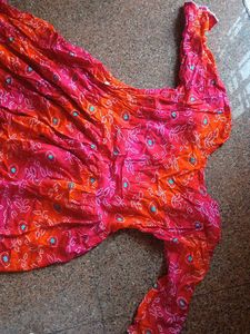 Vibrant Bandhani Print Kurta