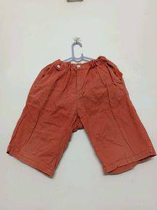 Orange Cropped Pants