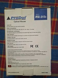 ProDot MU-253S Wired USB Optical Mouse | Brand New