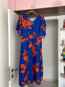 Blue Dress - Below Knee Length