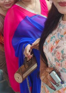 Mitera Two Toned Saree With Stitch Blouse