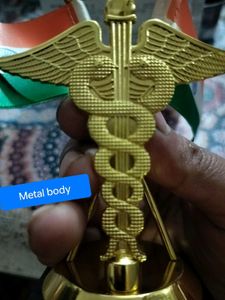 Medical Caduceus symbol with Desk Flag