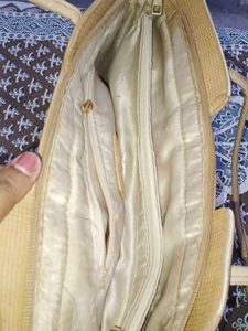 Pantaloons forever Glam Stylish Beige Tote Bag