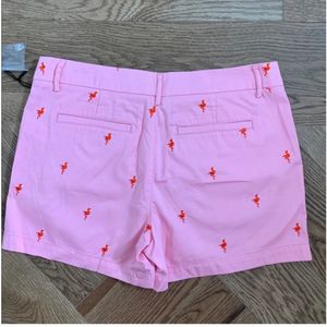 Flamingo Printed Shorts Size :34Women's Embroidere