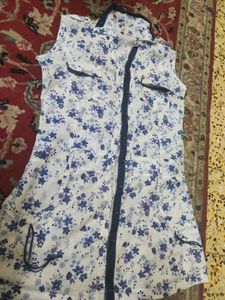 Cotton Long Top Floral 31 Inch Length