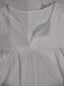 Elegant White Lace Sleeve Top