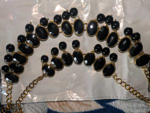 Elegant Black Stone Jewelry Set