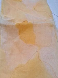 Sheer Yellow , sea green  , blouse piec
