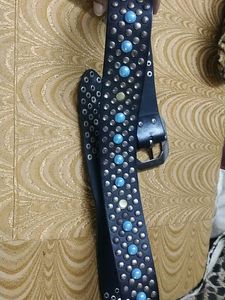 Being Human Blue Stone Belt Pure Leather