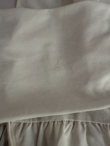 Cream Ruffle Tie-Front Top