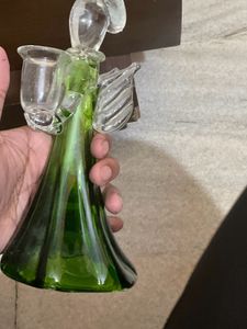 Unique Green Glass Bottle Decor