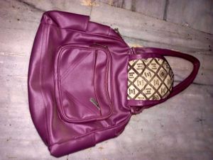Combo 2 Chic Striped Tote Office and College Bag