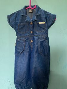 Cute Denim Jumpsuit for Girls