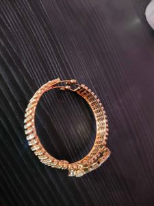Rose Gold CZ Heart Bracelet