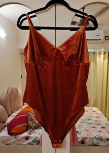 HOT Velvet Cami Bodysuit