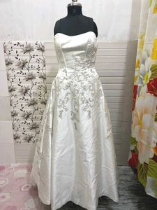 Elegant White Wedding Gown