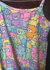 Cute Teddy Bear Print Dress