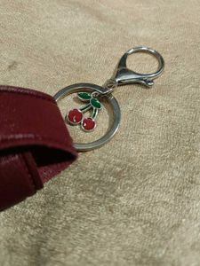 Cute Cherry Keychain Holder Set pack of 2