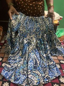 Boho Smocked Off-Shoulder Top