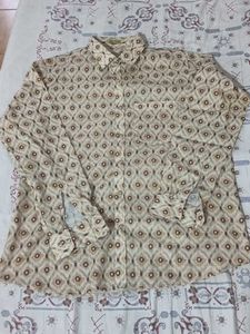 Men's Vintage Patterned Long Sleeve Shirt