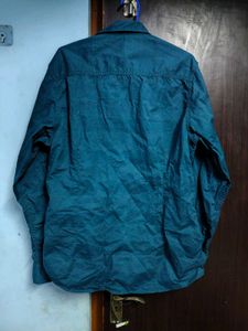 Men's Teal Blue Casual Shirt