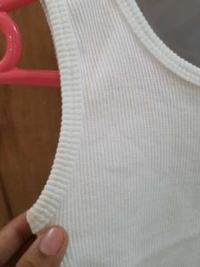 SALE🚨Ribbed White Tank Top
