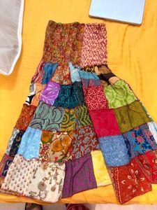 Bohemian Patchwork Maxi Skirt