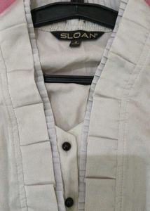 Elegant White Button-Up Shirt