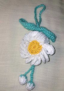 🎀Handmade Crochet 🌼Daisy Keychain/Bag Charm