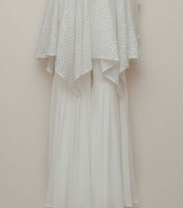 White Sharara Set