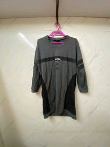 Black Long Tshirt Dress
