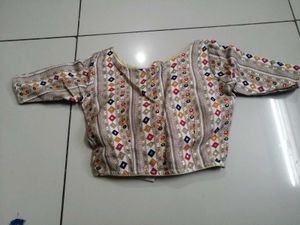 Black Gamthi Work Navratri Chaniya Choli with Mult