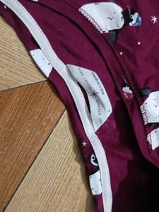 Maroon Printed Co-ord Set for Women