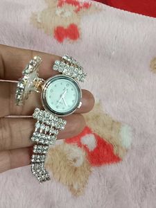 Sparkling Crystal Bangle Watch