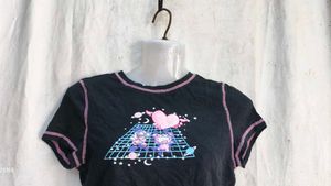 Cute Graphic Crop Top