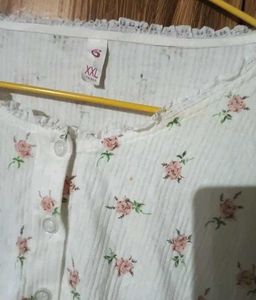 Floral Button-Up Long Sleeve Top