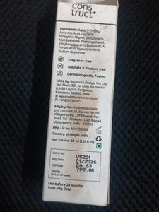 decontruct vitamin C face serum
